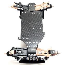Custom Aluminum Lower Gearbox with Carbon Chassis kit for TAMIYA TT-02B Chassis