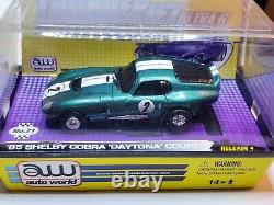 Daytona Shelby Cobra Green Ho Tjet Slot Car, Ultra G Chassis. New Sealed Box