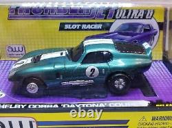 Daytona Shelby Cobra Green Ho Tjet Slot Car, Ultra G Chassis. New Sealed Box