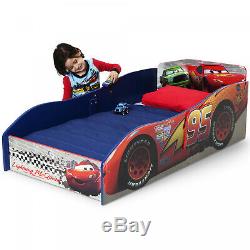 Delta Children Wooden Toddler Boys Bed Frame, Disney cars Kids Bedroom Race Car