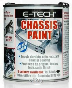 E-Tech Quick Repair Protect & Restore Car Underbody Chassis Paint GREY 500ML