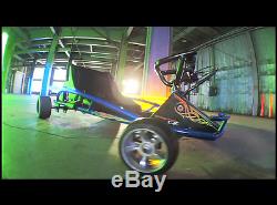 Electric Go Cart 24V Ride On Go-Kart Drifter Racing Car Steel Frame Razor Blue