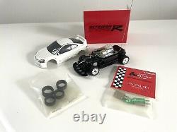 Epoch Indoor Racer RC Car White Honda Integra Type R 1/43 Scale Body And Chassis