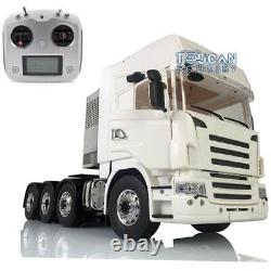 FS i6S 1/14 Scale LESU Metal Chassis DIY Cab RC Tractor Truck Car Model With Rack