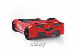 Ferrari 458 Italian Spider Style Race Car Twin Size Bed Frame Kids Boys Toddlers