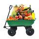 Folding Car Poly Garden Dump Truck With Steel Frame, 10 Inches. Pneumatic Tire