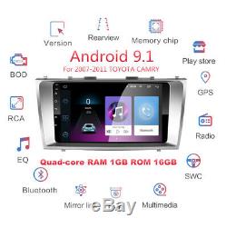For 07-11 Toyota Camry 9 Android 9.1 Car Stereo Radio GPS MP5 1+16GB Gray Frame