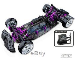 Free Fedex, EMS-MST RMX-D VIP 1/10 2WD Drift Car Chassis ARR(purple) 532124