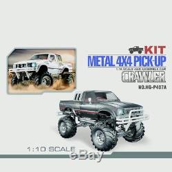 HG 1/10 RC Pickup 44 Rally Car Series Racing Crawler KIT Model Chassis Gearbox