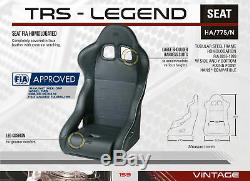 Ha/775/n Omp Trs-legend Vintage Classic Car Race Seat Faux Leather Fia Approved