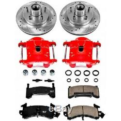 KC1482 Powerstop 2-Wheel Set Brake Disc and Caliper Kits Front for Chevy Olds