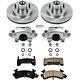Kcoe1482 Powerstop 2-wheel Set Brake Disc And Caliper Kits Front For Chevy Olds