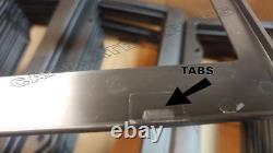 LOT OF 100 BLANK BLACK PLASTIC 100 BULK License Plate Frame FRAMES WITH TABS 1
