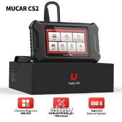 MUCAR CS2 Car OBD2 Scanner Code Reader Diagnostic Tool EPB OIL TPMS SRS ABS US