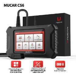 MUCAR CS6 Car Diagnostic Tool ABS TCM SRS 6 System Code Reader OBD2 Scan Tool