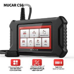 MUCAR CS6 Car OBD2 Scanner Code Reader Diagnostic Tool Reset EPB OIL SAS TPMS US