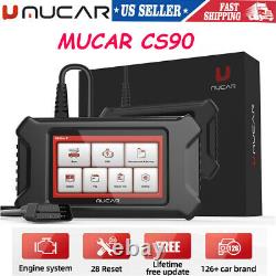 MUCAR CS90 OBD2 Scanner Diagnostic Tool Check Engine Fault Code Reader 28 Resets
