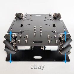 Mecanum Wheel Car Chassis Omnidirectional Smart Robotic Car Kit with 140RPM Motor