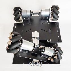 Mecanum Wheel Car Chassis Omnidirectional Smart Robotic Car Kit with 140RPM Motor