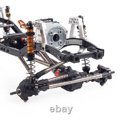 Metal 313 Wheelbase Chassis Frame Kit for 1/10 Axial SCX10 90046 RC Crawler Car