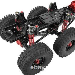 Metal 6x6 Chassis Frame with Gearbox 3 Axles DIY for SCX10 1/10 RC Crawler Car