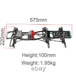 Metal 6x6 Front Middle Rear Axles Chassis Frame For Axial SCX10 1/10 RC Crawler