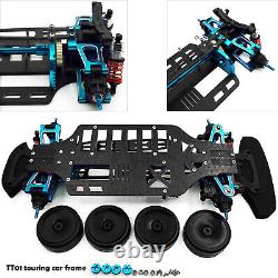 Metal Alloy Car Frame Chassis for TAMIYA 4WD TT01 TGS Touring Car Access Replace