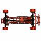 Metal Assembled Frame Chassis & Wheels For 1/24 Rc Scx24 90081 Rc Crawler Car