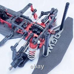 Metal & Carbon Fiber 4WD 1/10 Touring Car On-Road Drift RC Car Frame Kit Chassis