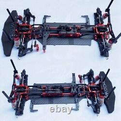 Metal & Carbon Fiber 4WD 1/10 Touring Car On-Road Drift RC Car Frame Kit Chassis