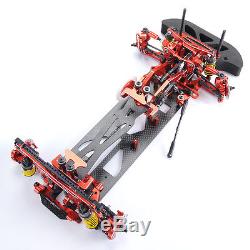 Metal&Carbon RC 110 Drift Racing Car G4 Frame Chassis disassembly Kit 4WD