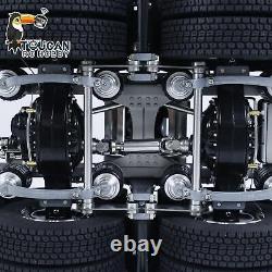 Metal Chassis 6x6 3-speed Trasmission for 1/14 RC Tractor Truck 3363 Car Model