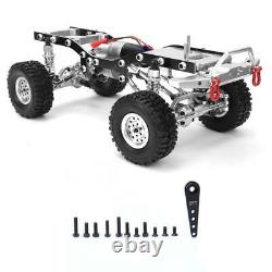 Metal RC Car Body Chassis Frame Kit for WPL C14 C24 1/16 Car Truck Silver