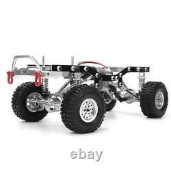 Metal RC Car Body Chassis Frame Kit for WPL C14 C24 1/16 Car Truck(Silver)