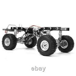 Metal RC Car Body Chassis Frame Kit for WPL C14 C24 1/16 Car Truck(Silver)