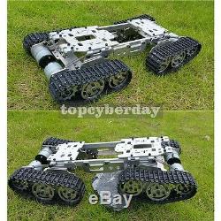 Metal Robot Car ATV Track Tank Chassis Suspension Obstacle Crossing Unassembled