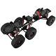 Metal Upgraded 6x6 Chassis Frame With 2 Front Steering Axles For 1/10 Rc Crawler