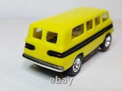 Mev, 61 Corvair Van Yellow Ho Slot Car Tjet, Ultra Chassis (new In Box)