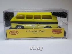 Mev, 61 Corvair Van Yellow Ho Slot Car Tjet, Ultra Chassis (new In Box)