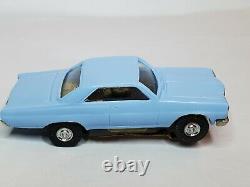 Mev 65 Skylark Blue, Ho Slot Car Tjet, Nos Aurora Chassis (new In Box)