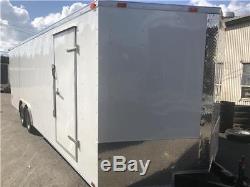 NEW 2019 8.5x24 Enclosed Car Hauler Cargo Trailer withRadials, Tube Frame