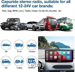 NEW Carpuride10.3Inch Portable Car Radio Wireless Apple Carplay & Android Auto