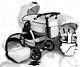 New Lucky! White Baby Pram / Pushchair / Car Seat 3in1 System On White Chassis