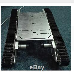 NEW RC Metal Tank Chassis 4wd Robot Crawler Tracked Caterpillar Track Chain Car