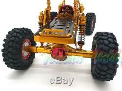 New 455MM RC Cars 1/10 AXIAL D90 CNC Rock Crawler Chassis Full Metal Model