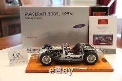 New CMC-Classic Model Cars Maserati 300S 1956 Rolling Chassis 118 Limited Edit