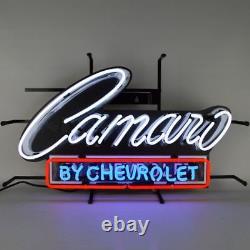 New Camaro by Chevrolet Car Service Garage 24x14 Neon Sign