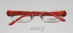 New Charmant 10927 Eyeglass Frame Titanium Orange Rimless Designer Womens