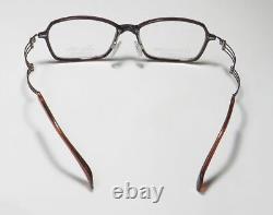 New Charmant Line Art 2074 Eyeglass Frame Brown 51-16-135 Full-rim Rectangular
