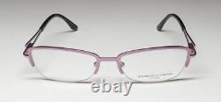 New Dana Buchman Kellen Glasses Half-rim Purple Metal & Plastic 49-16-130 Womens